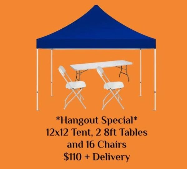Tent, Table and Chair Rental Specials